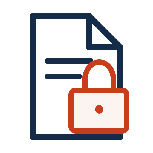 Secure document icon representing data protection