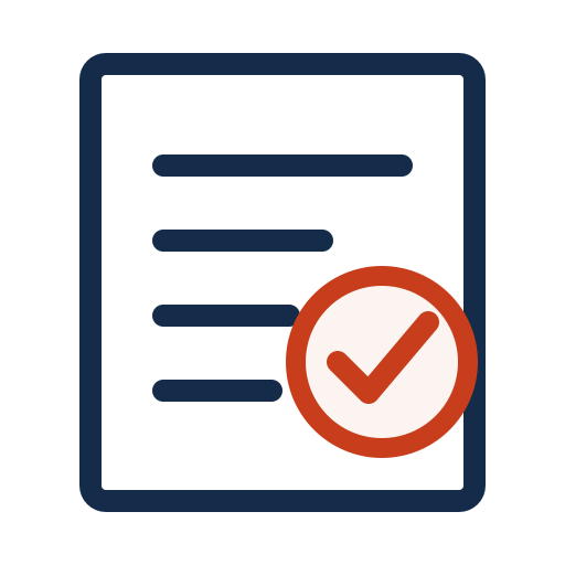 Registration record and confirmation icon representing ICO registration
